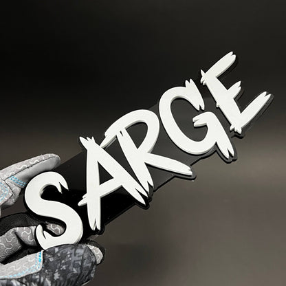1PC SARGE 3D Acrylic Badge - Car Truck Emblem Fender Tailgate Trunk Sticker