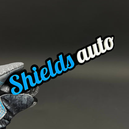 1PC Shields auto 3D Acrylic Badge - Car Truck Emblem Fender Sticker
