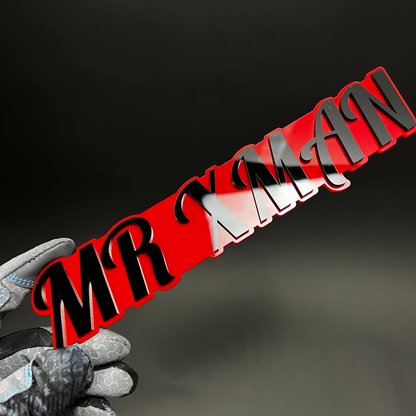 1PC MR XMAN 3D Acrylic Badge - Car Truck Emblem Fender Tailgate Trunk Sticker