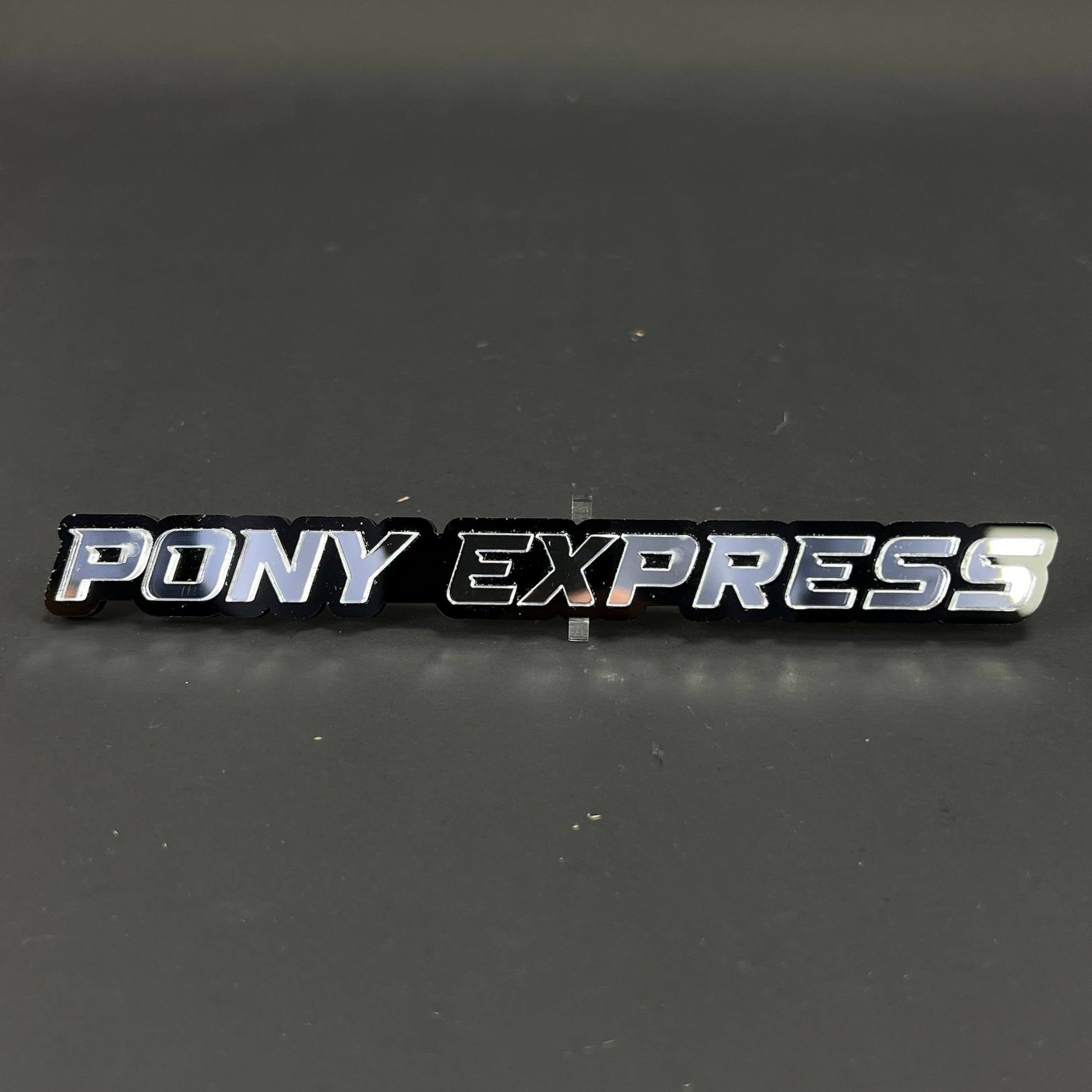 1PC PONY EXPRESS 3D Acrylic Badge - Car Truck Emblem Fender Sticker