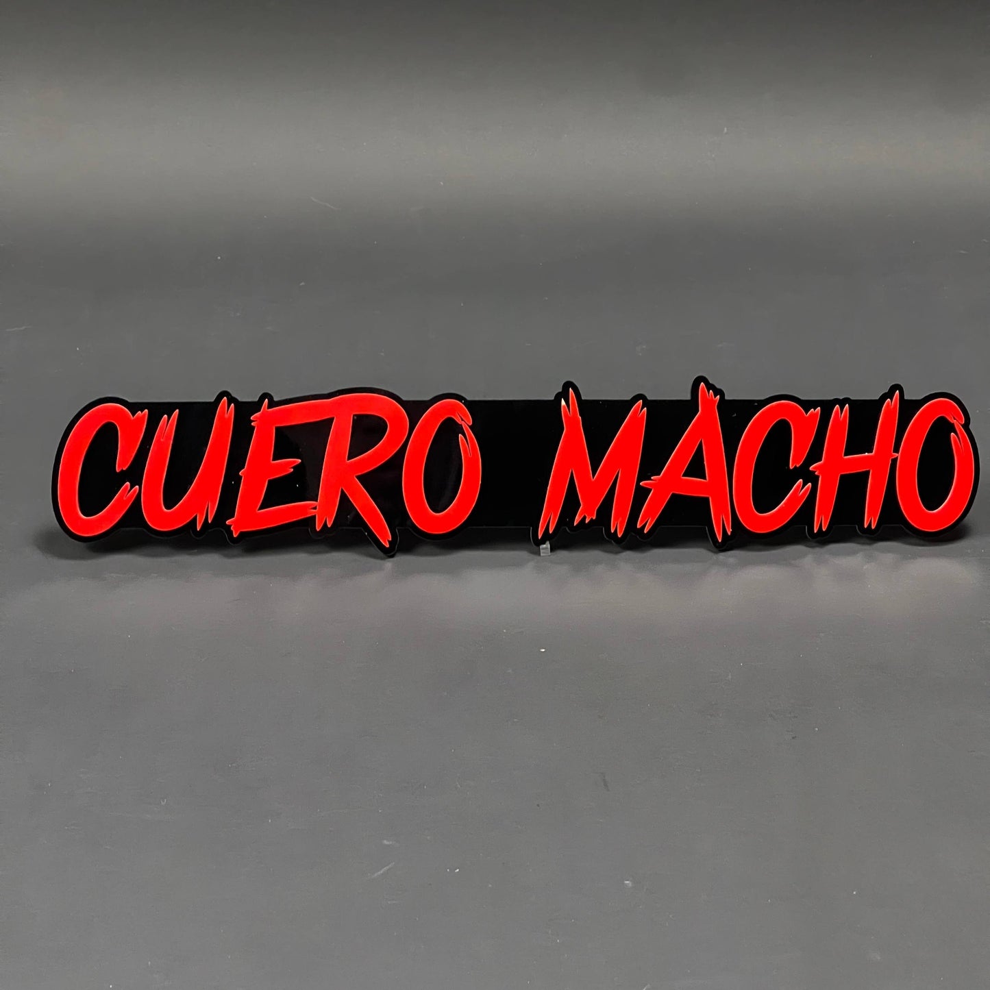 1PC CUERO MACHO 3D Acrylic Badge - Car Truck Emblem Fender Sticker