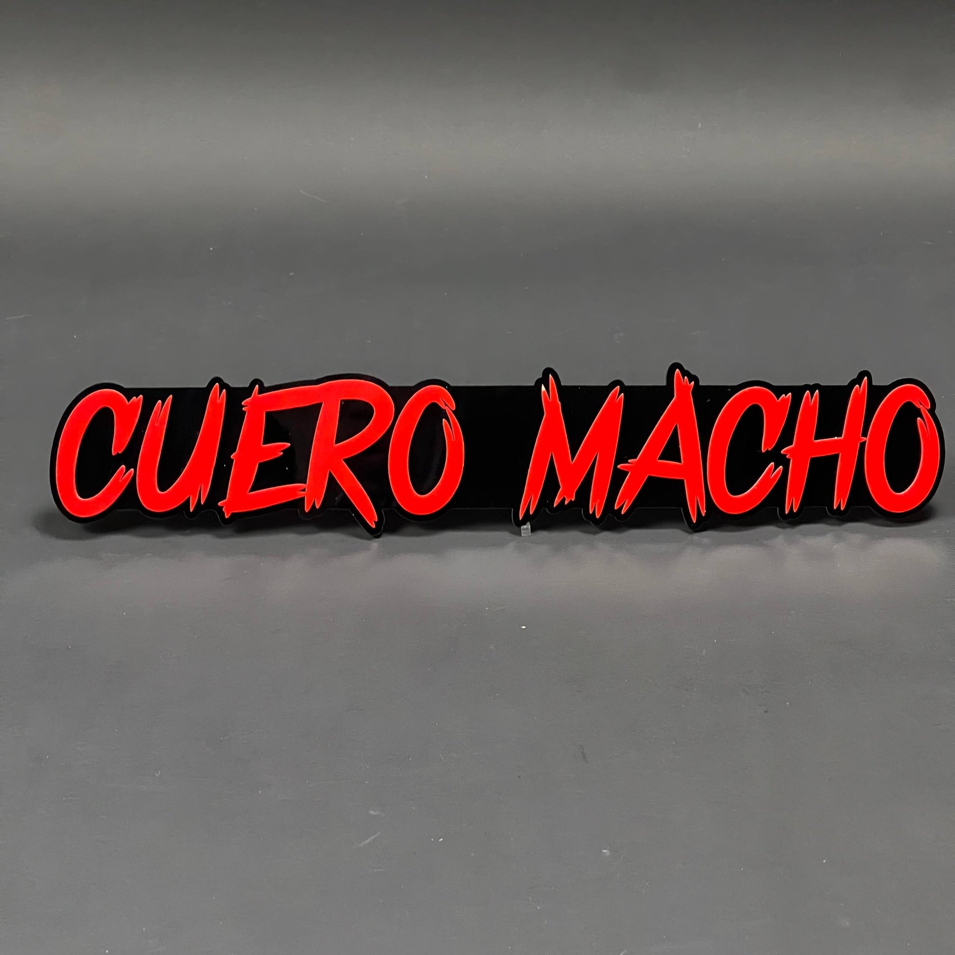 1PC CUERO MACHO 3D Acrylic Badge - Car Truck Emblem Fender Sticker