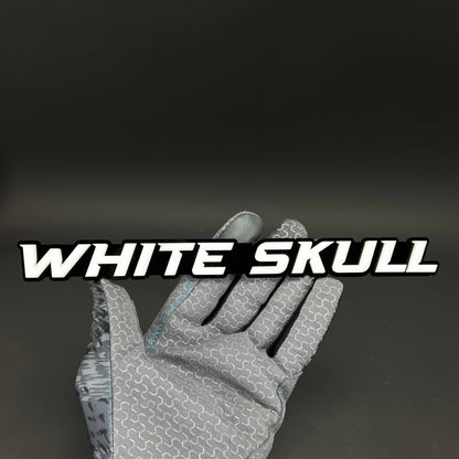 1PC WHITE SKULL 3D Acrylic Badge - Car Truck Emblem Fender Sticker