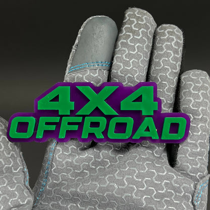 1PC 4X4 OFFROAD 3D Acrylic Badge - Car Truck Emblem Fender Sticker