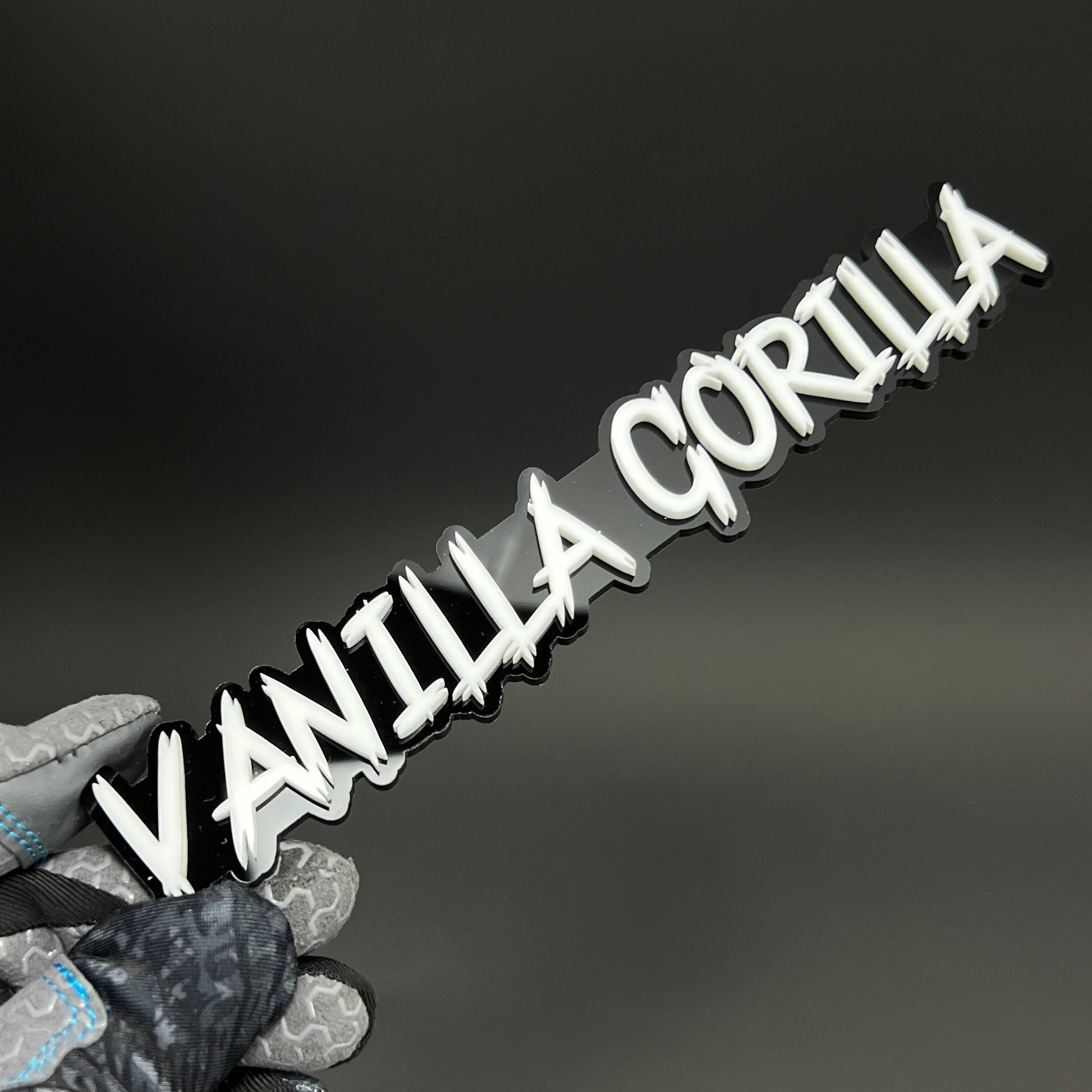1PC VANILLA GORILLA 3D Acrylic Badge - Car Truck Emblem Fender Sticker