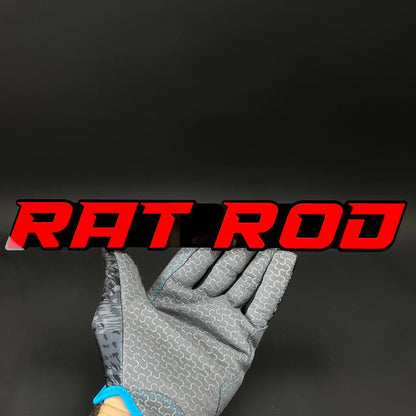 1PC RAT ROD 3D Acrylic Badge - Car Truck Emblem Fender Tailgate Trunk Sticker