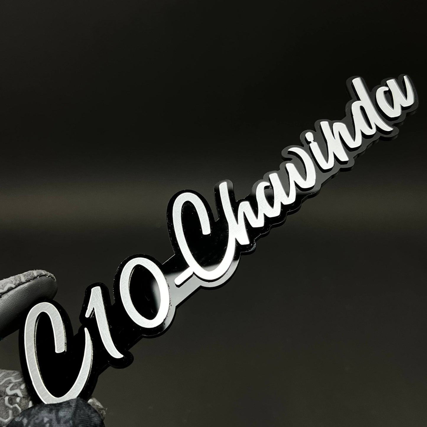 1PC C10-Chavinda 3D Acrylic Badge - Car Truck Emblem Fender Sticker