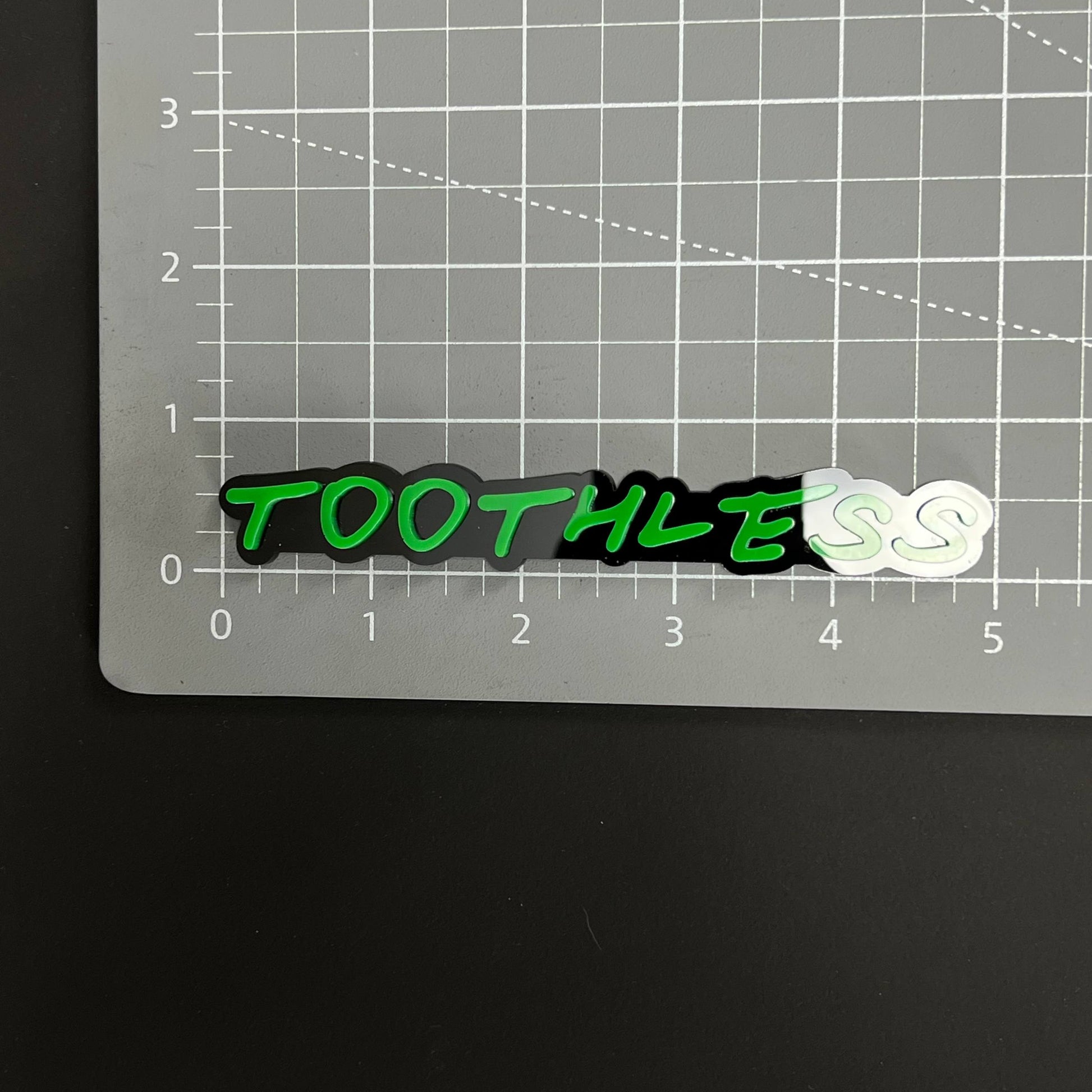 1PC TOOTHLESS 3D Acrylic Badge - Car Truck Emblem Fender Tailgate Trunk Sticker