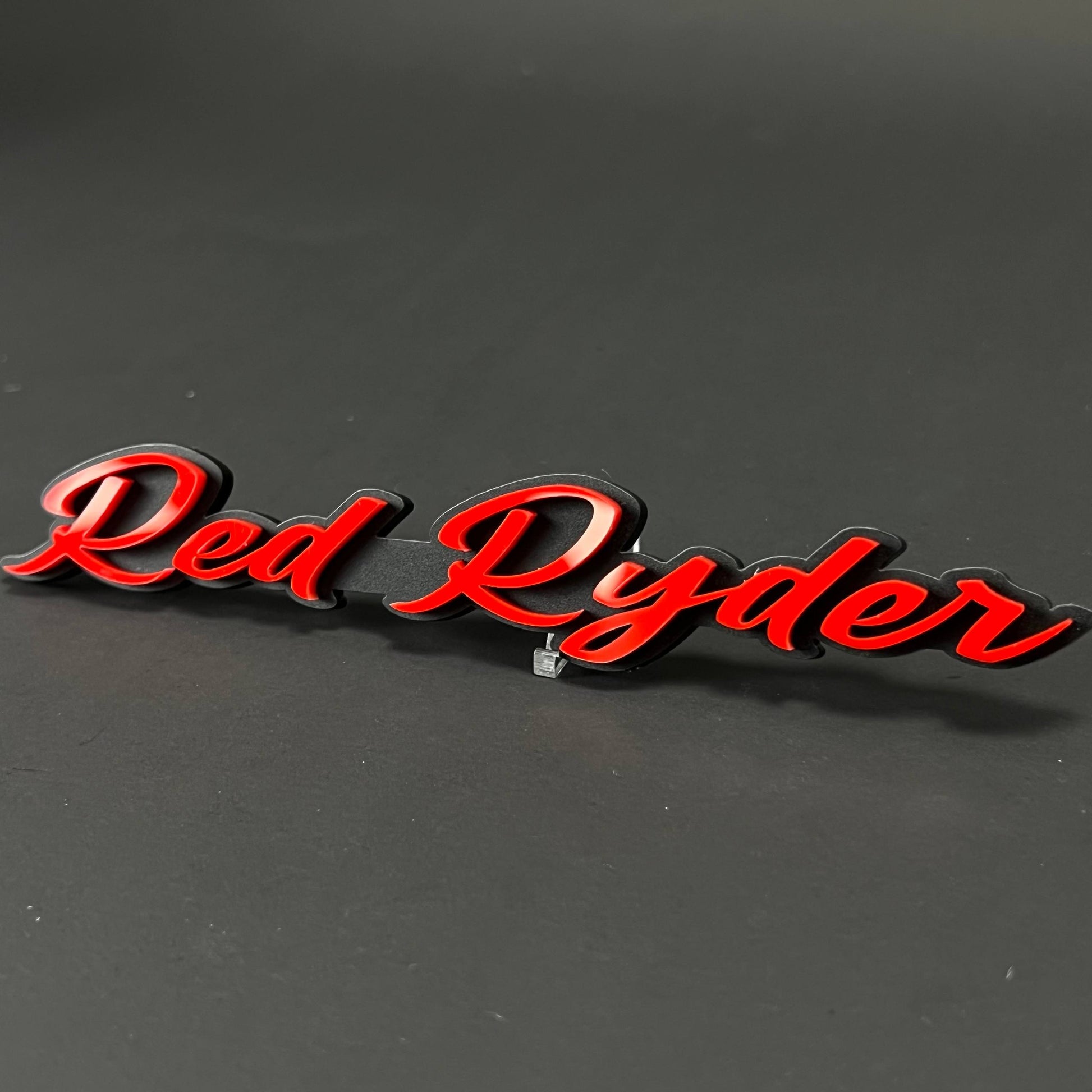 1PC Red Ryder 3D Acrylic Badge - Car Truck Emblem Fender Tailgate Trunk Sticker