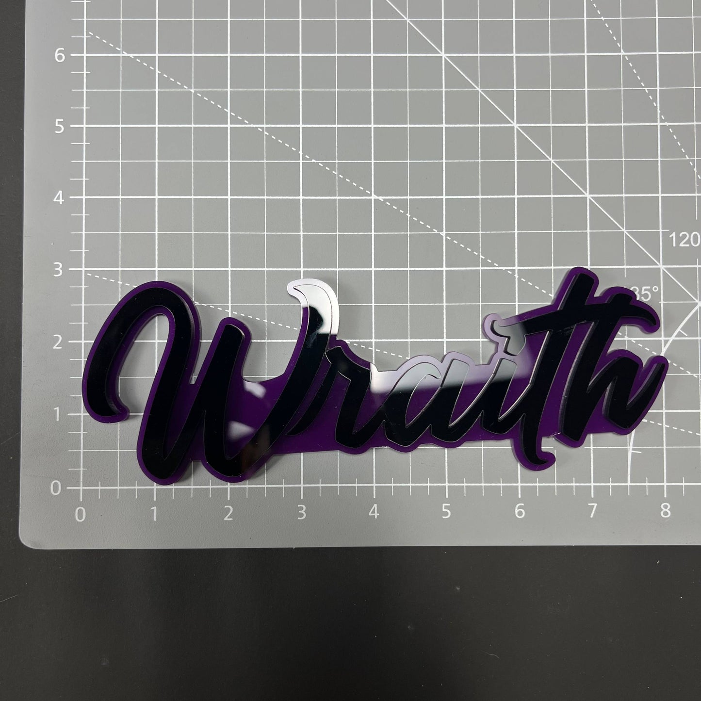 1PC Wraith 3D Acrylic Badge - Car Truck Emblem Fender Tailgate Trunk Sticker