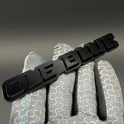 1PC OLE BLUE 3D Acrylic Badge - Car Truck Emblem Fender Tailgate Trunk Sticker