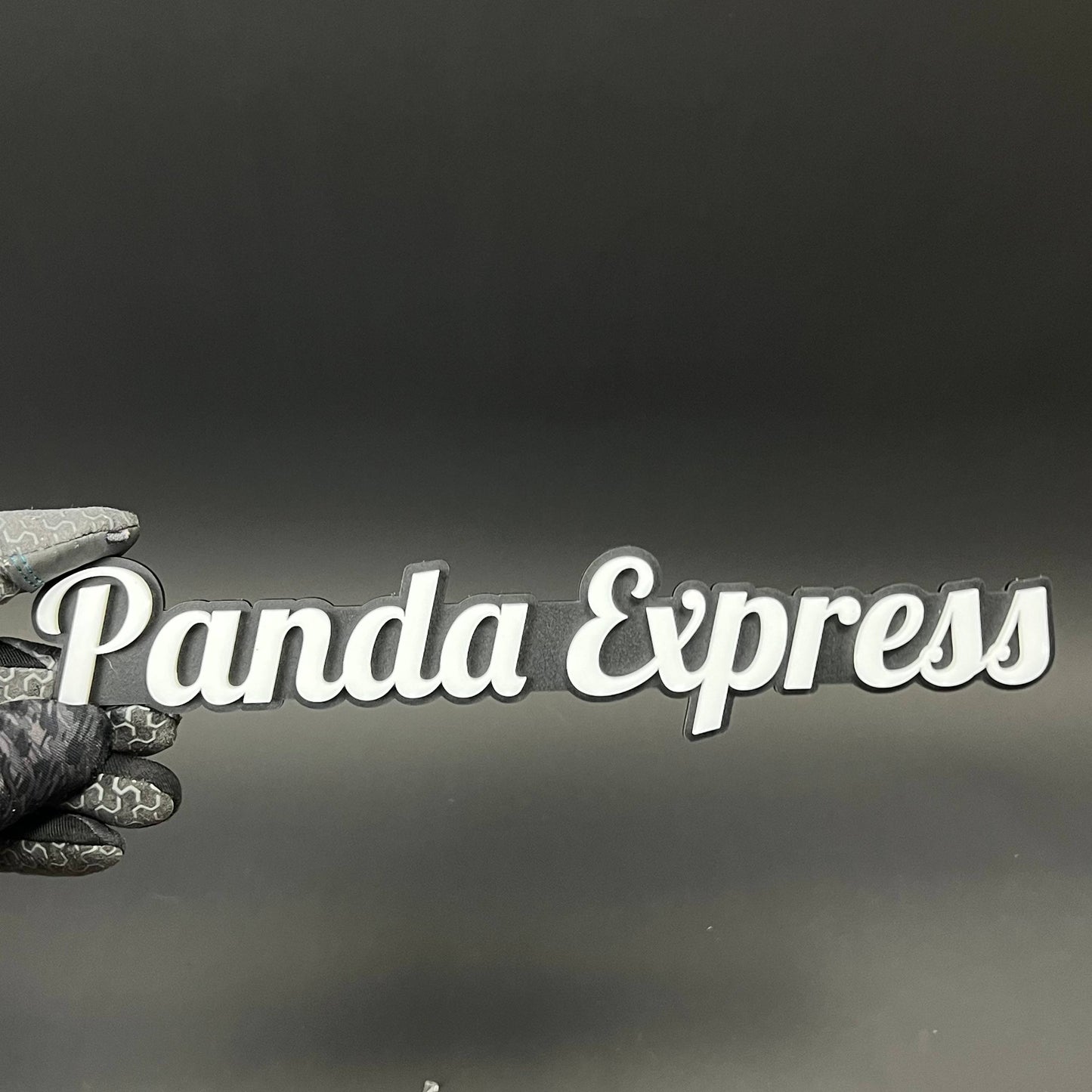 1PC Panda Express 3D Acrylic Badge - Car Truck Emblem Fender Sticker