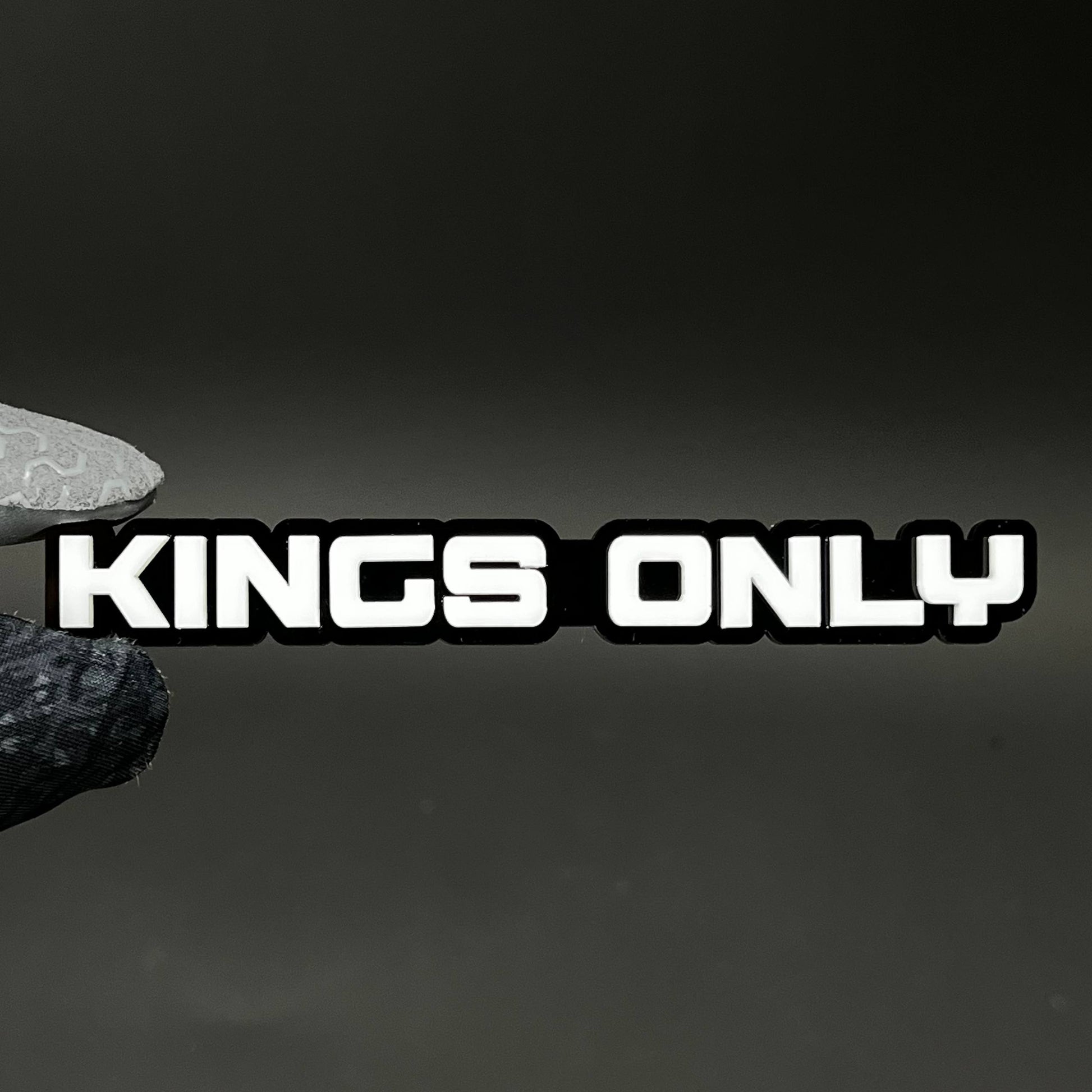 1PC KINGS ONLY 3D Acrylic Badge - Car Truck Emblem Fender Tailgate Trunk Sticker