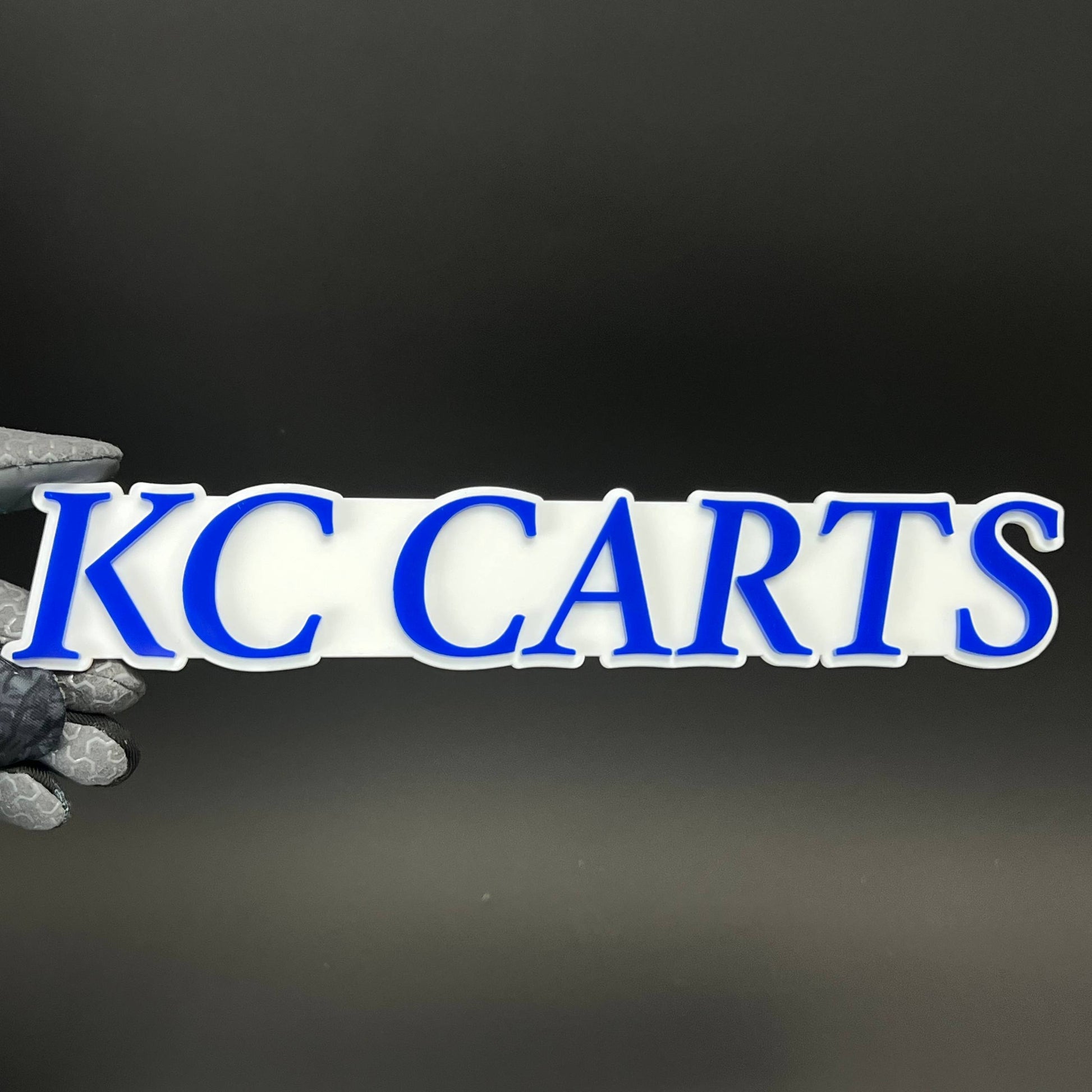 1PC KC CARTS 3D Acrylic Badge - Car Truck Emblem Fender Tailgate Trunk Sticker