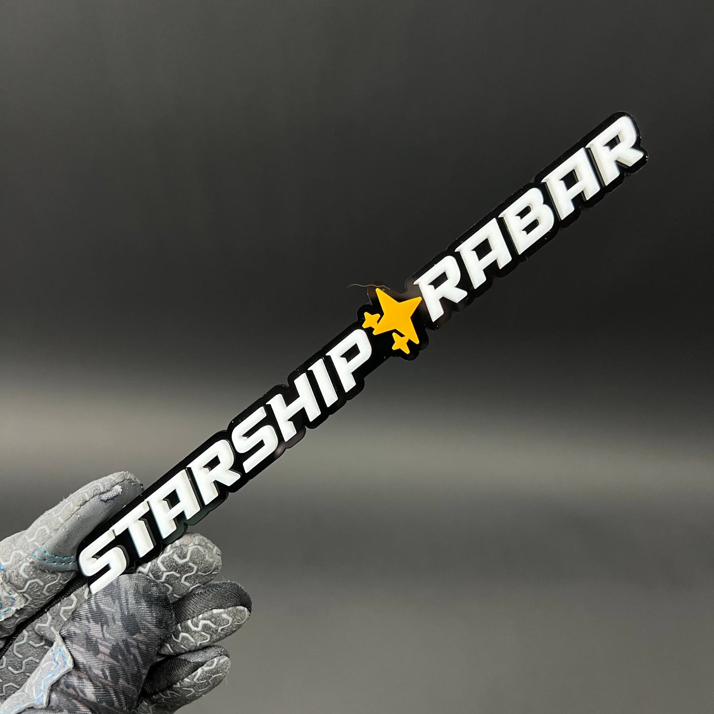 1PC STARSHIP RABAR 3D Acrylic Badge - Car Truck Emblem Fender Sticker