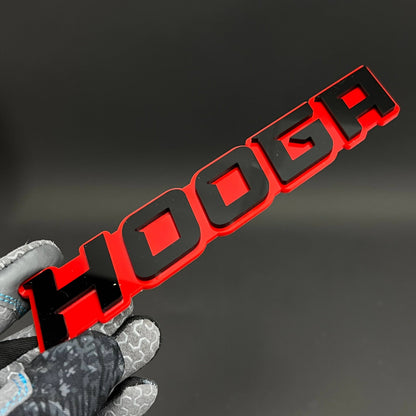 1PC HOOGA 3D Acrylic Badge - Car Truck Emblem Fender Tailgate Trunk Sticker