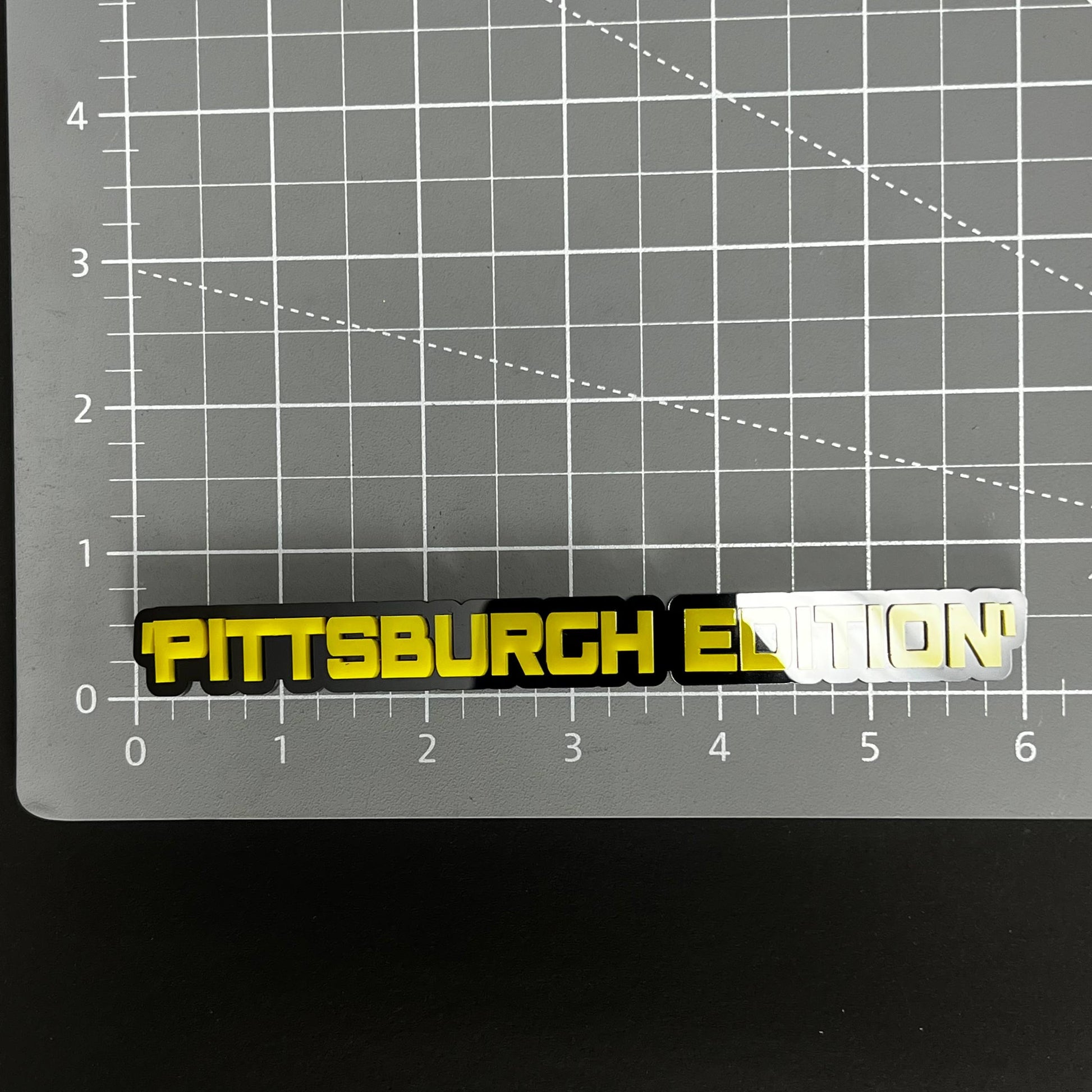1PC PITTSBURGH EDITION 3D Acrylic Badge - Car Truck Emblem Fender Sticker