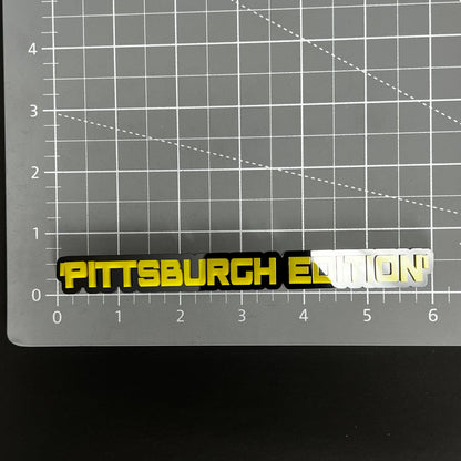 1PC PITTSBURGH EDITION 3D Acrylic Badge - Car Truck Emblem Fender Sticker