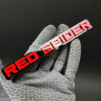 1PC RED SPIDER 3D Acrylic Badge - Car Truck Emblem Fender Tailgate Trunk Sticker