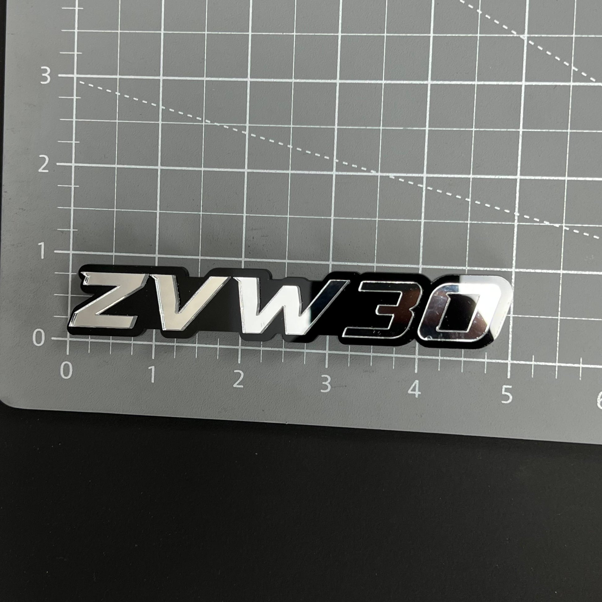 1PC ZVW30 3D Acrylic Badge - Car Truck Emblem Fender Tailgate Trunk Sticker
