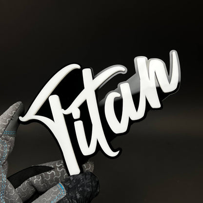 1PC Titan 3D Acrylic Badge - Car Truck Emblem Fender Tailgate Trunk Sticker