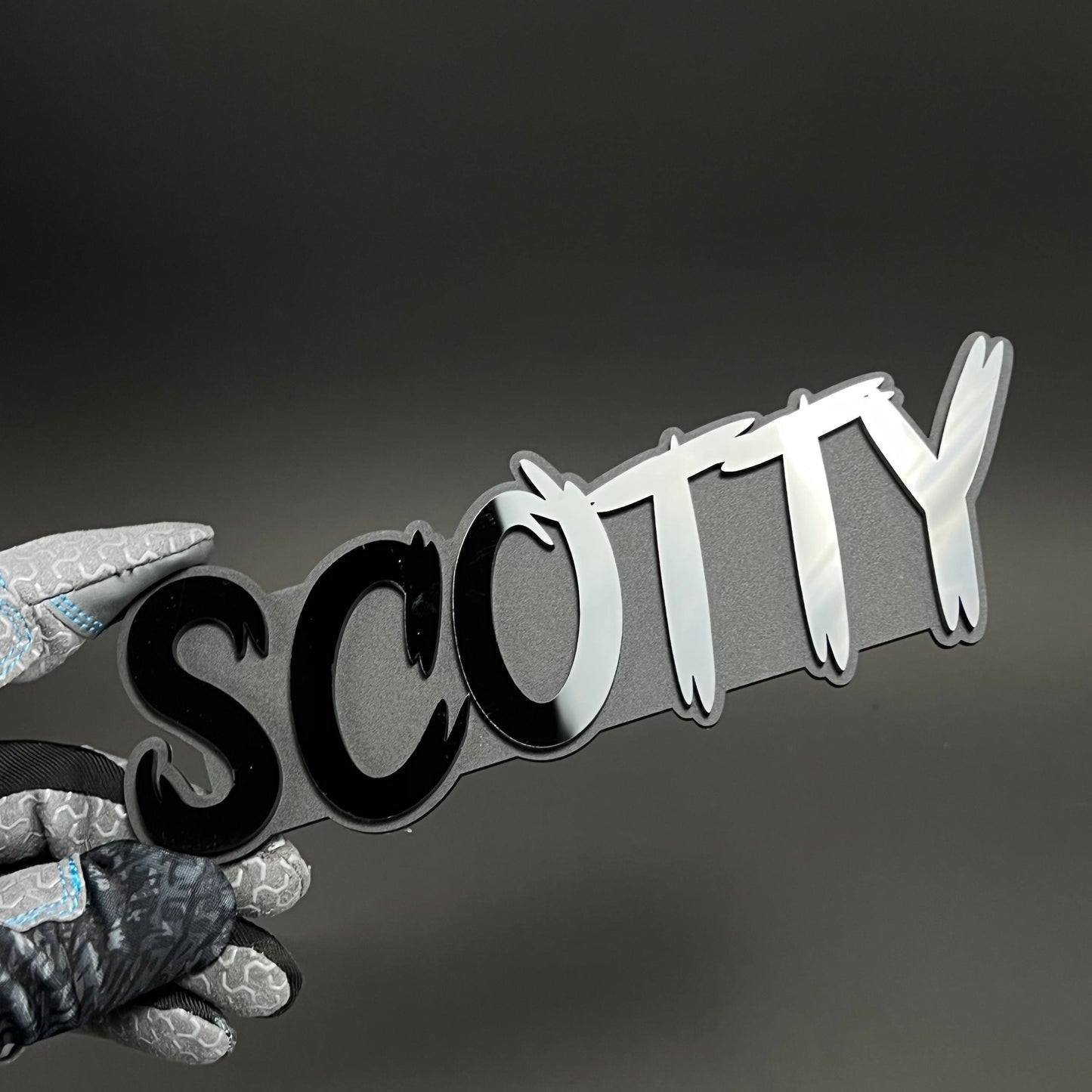 1PC SCOTTY 3D Acrylic Badge - Car Truck Emblem Fender Tailgate Trunk Sticker