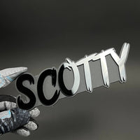1PC SCOTTY 3D Acrylic Badge - Car Truck Emblem Fender Tailgate Trunk Sticker