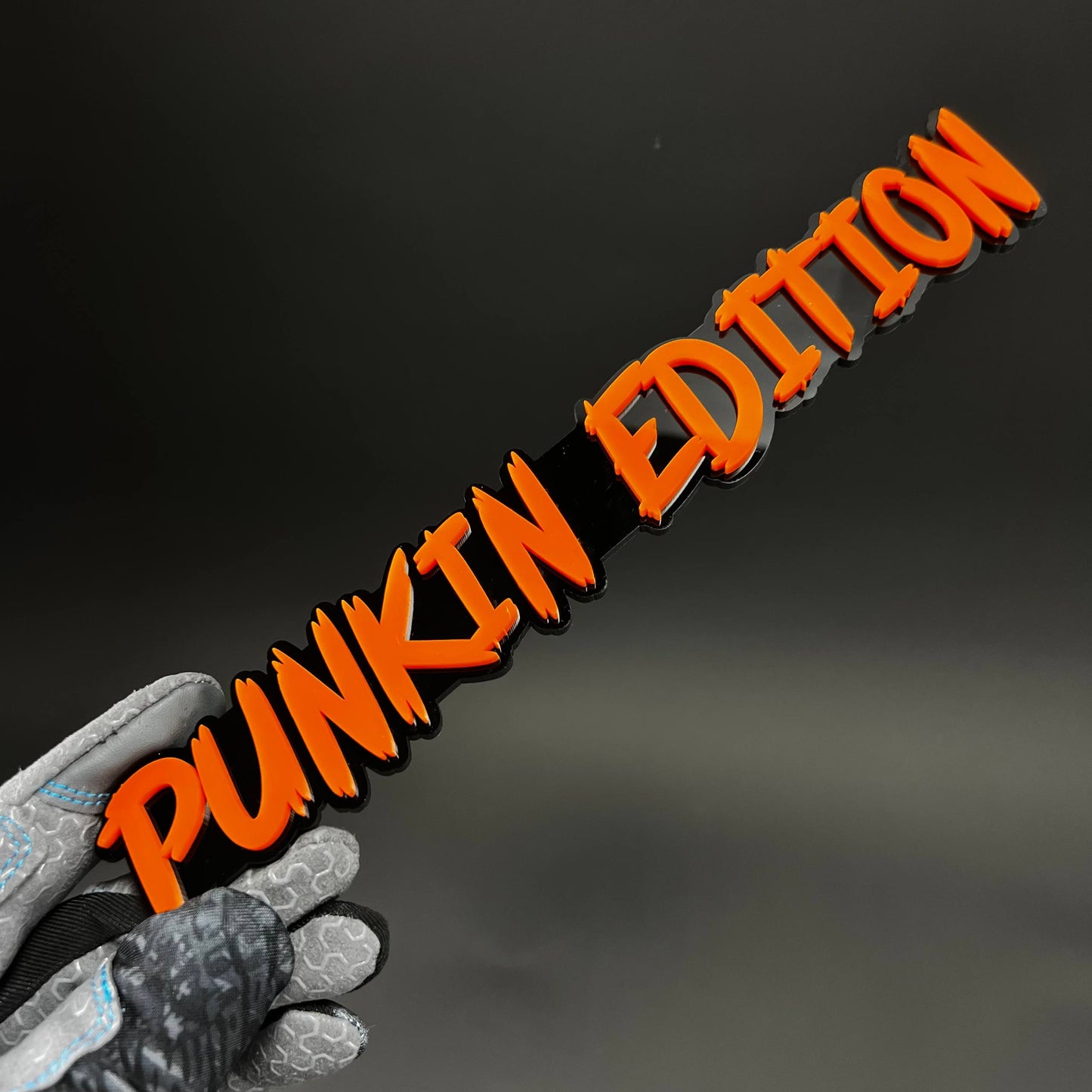 1PC PUNKIN EDITION 3D Acrylic Badge - Car Truck Emblem Fender Sticker
