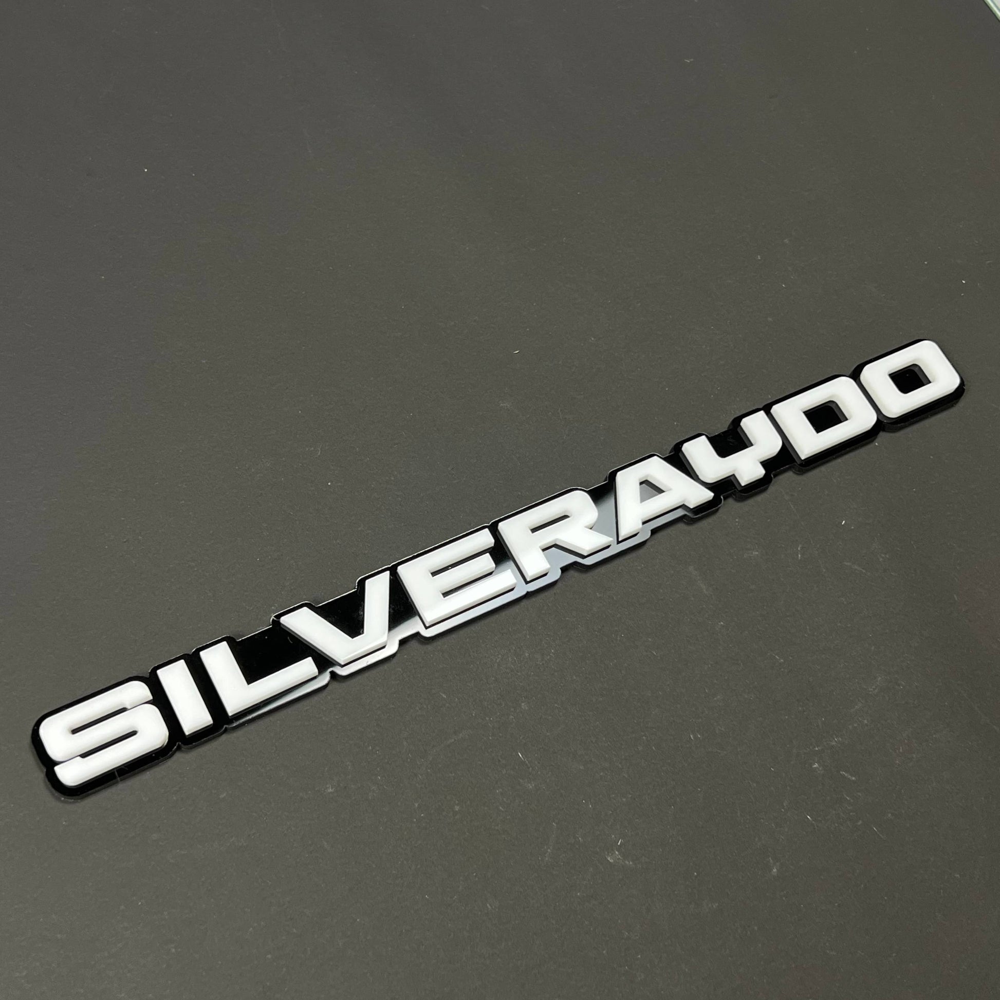 1PC SILVERAYDO 3D Acrylic Badge - Car Truck Emblem Fender Tailgate Trunk Sticker
