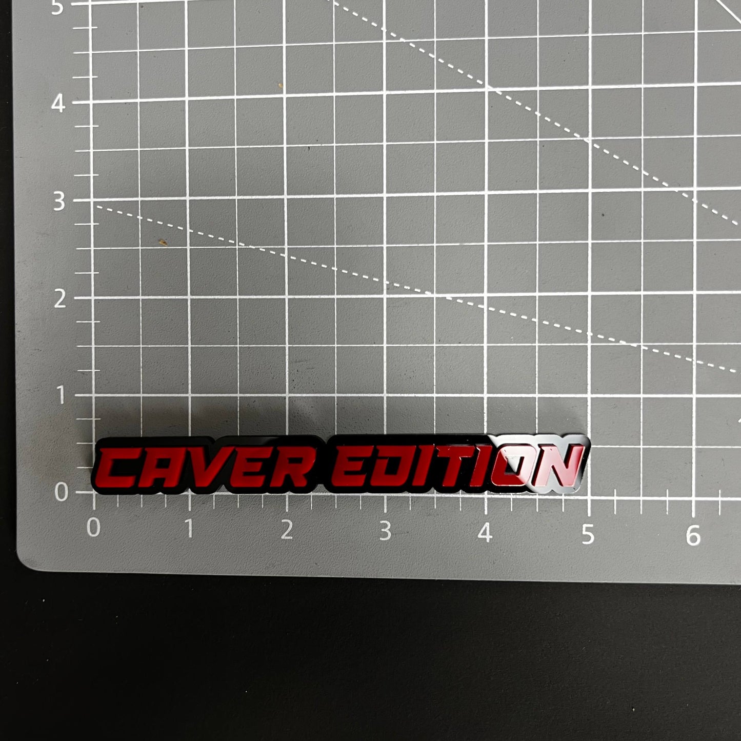 1PC CAVER EDITION 3D Acrylic Badge - Car Truck Emblem Fender Sticker