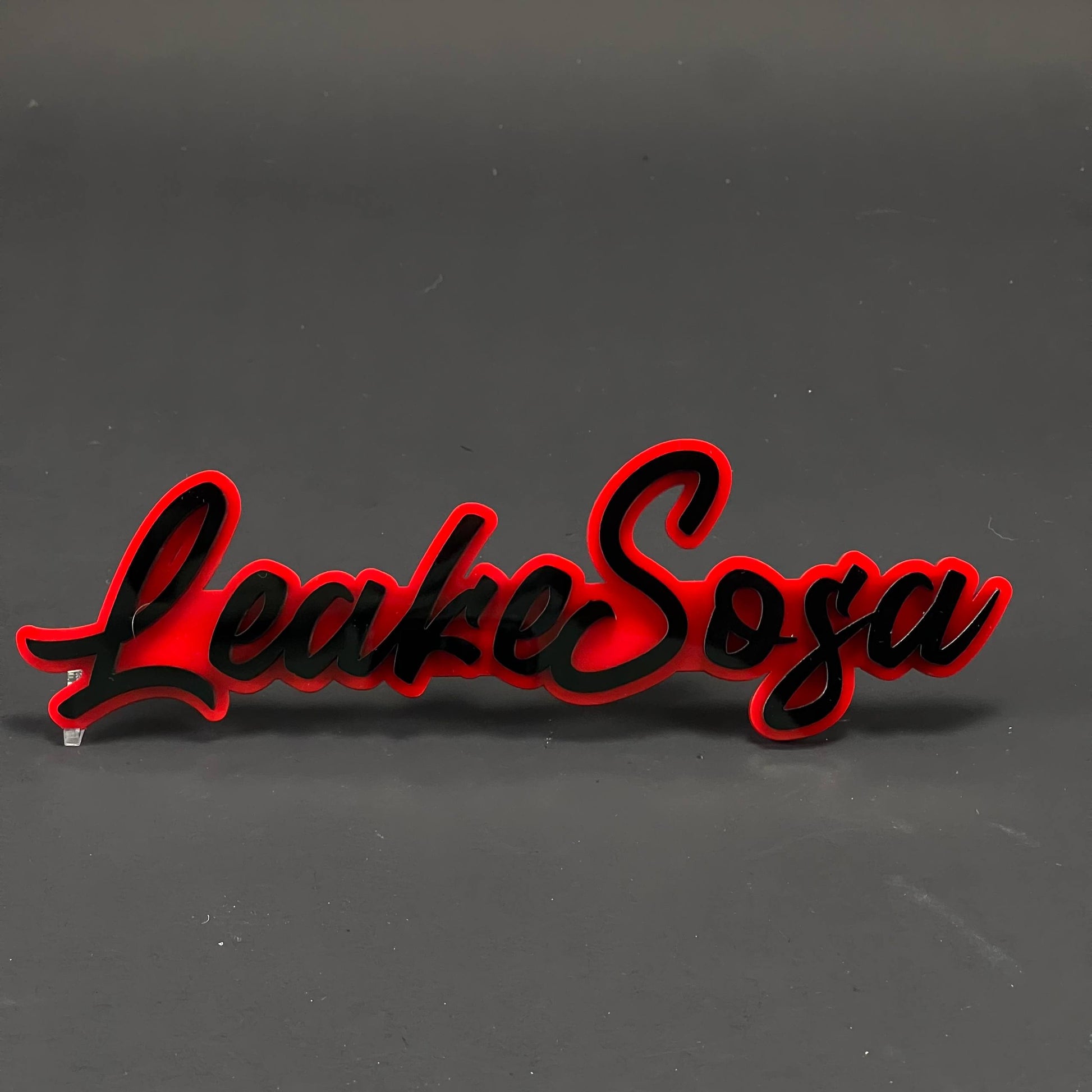 1PC LeakeSoga 3D Acrylic Badge - Car Truck Emblem Fender Tailgate Trunk Sticker