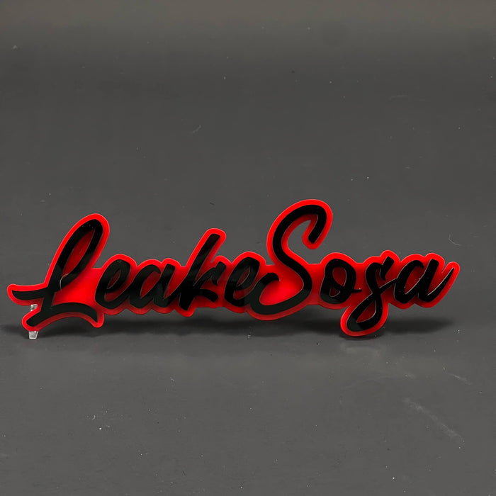 1PC LeakeSoga 3D Acrylic Badge - Car Truck Emblem Fender Tailgate Trunk Sticker