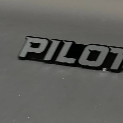 1PC PILOT 3D Acrylic Badge - Car Truck Emblem Fender Tailgate Trunk Sticker