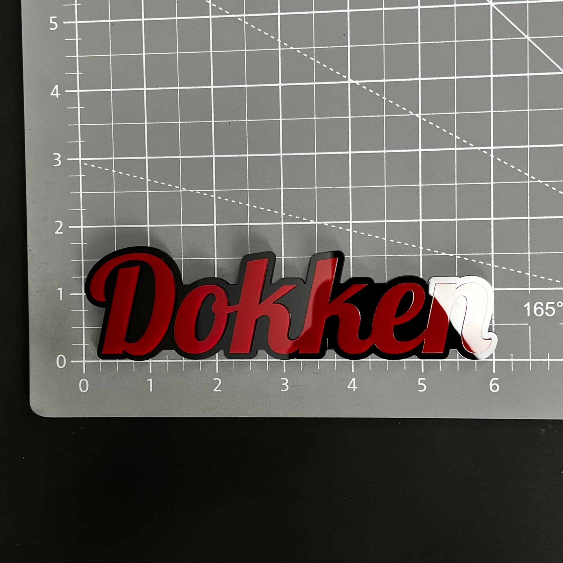 1PC Dokken 3D Acrylic Badge - Car Truck Emblem Fender Tailgate Trunk Sticker