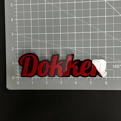 1PC Dokken 3D Acrylic Badge - Car Truck Emblem Fender Tailgate Trunk Sticker