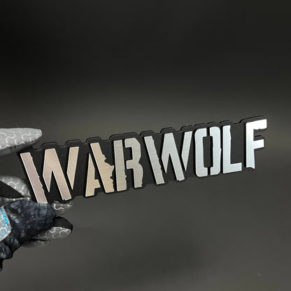 1PC WARWOLF 3D Acrylic Badge - Car Truck Emblem Fender Tailgate Trunk Sticker