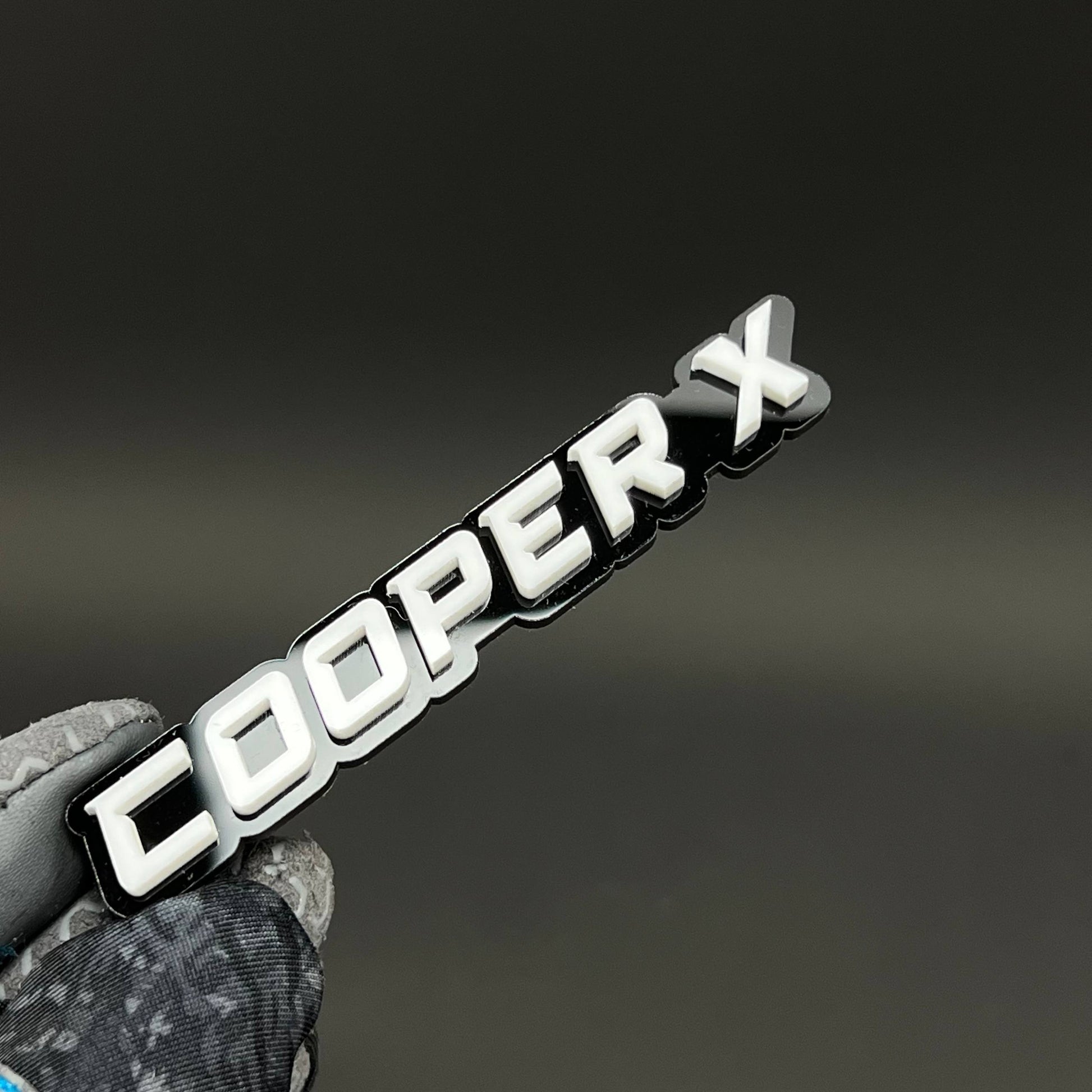 1PC COOPER X 3D Acrylic Badge - Car Truck Emblem Fender Tailgate Trunk Sticker