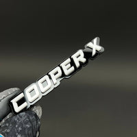 1PC COOPER X 3D Acrylic Badge - Car Truck Emblem Fender Tailgate Trunk Sticker