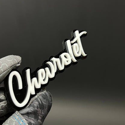 1PC Chevrolet 3D Acrylic Badge - Car Truck Emblem Fender Tailgate Trunk Sticker