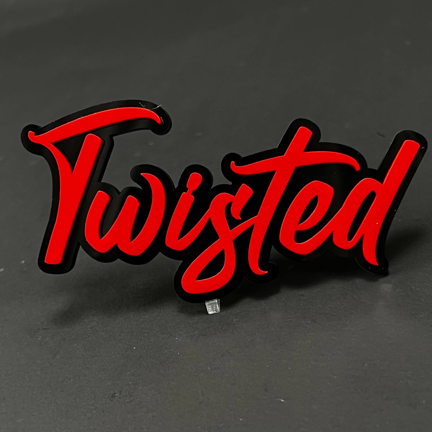1PC TWISTED 3D Acrylic Badge - Car Truck Emblem Fender Tailgate Trunk Sticker
