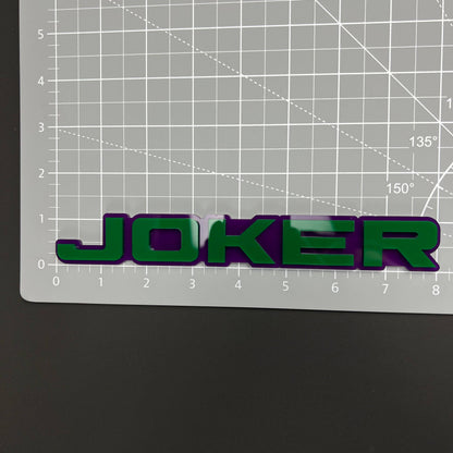 Joker 3D Acrylic Badge - Car Truck Emblem Fender Tailgate Trunk Sticker