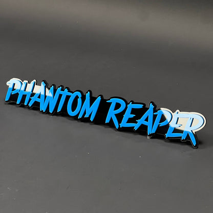 1PC PHANTOM REAPER 3D Acrylic Badge - Car Truck Emblem Fender Sticker