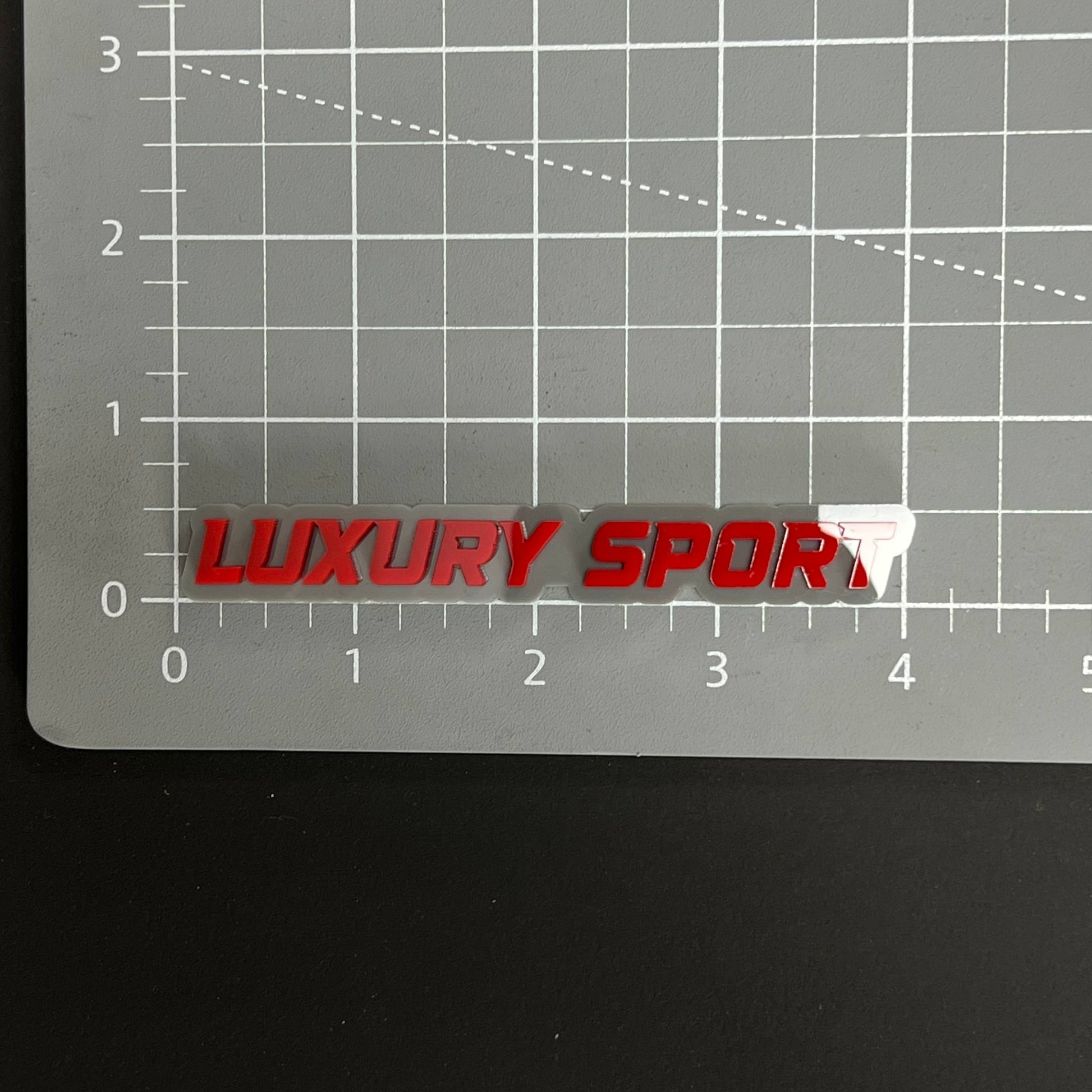 1PC LUXURY SPORT 3D Acrylic Badge - Car Truck Emblem Fender Sticker
