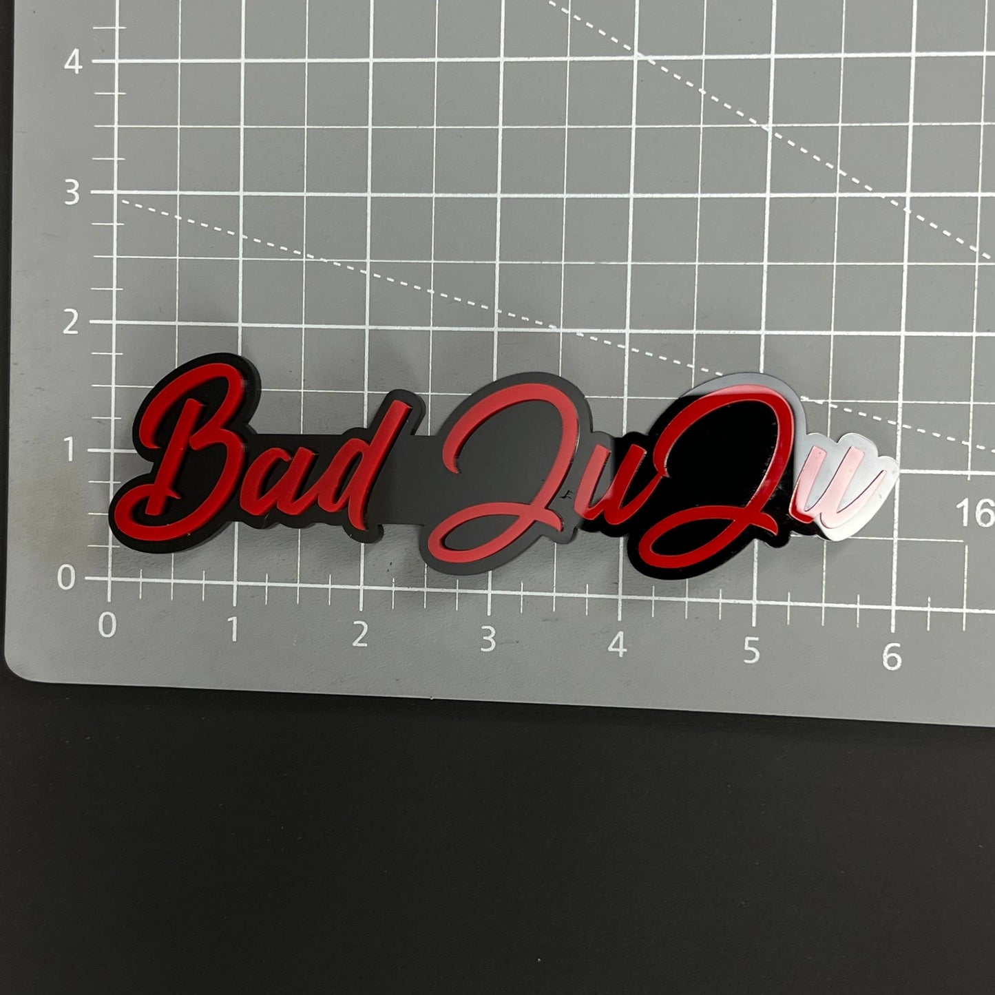 1PC Bad JuJu 3D Acrylic Badge - Car Truck Emblem Fender Tailgate Trunk Sticker
