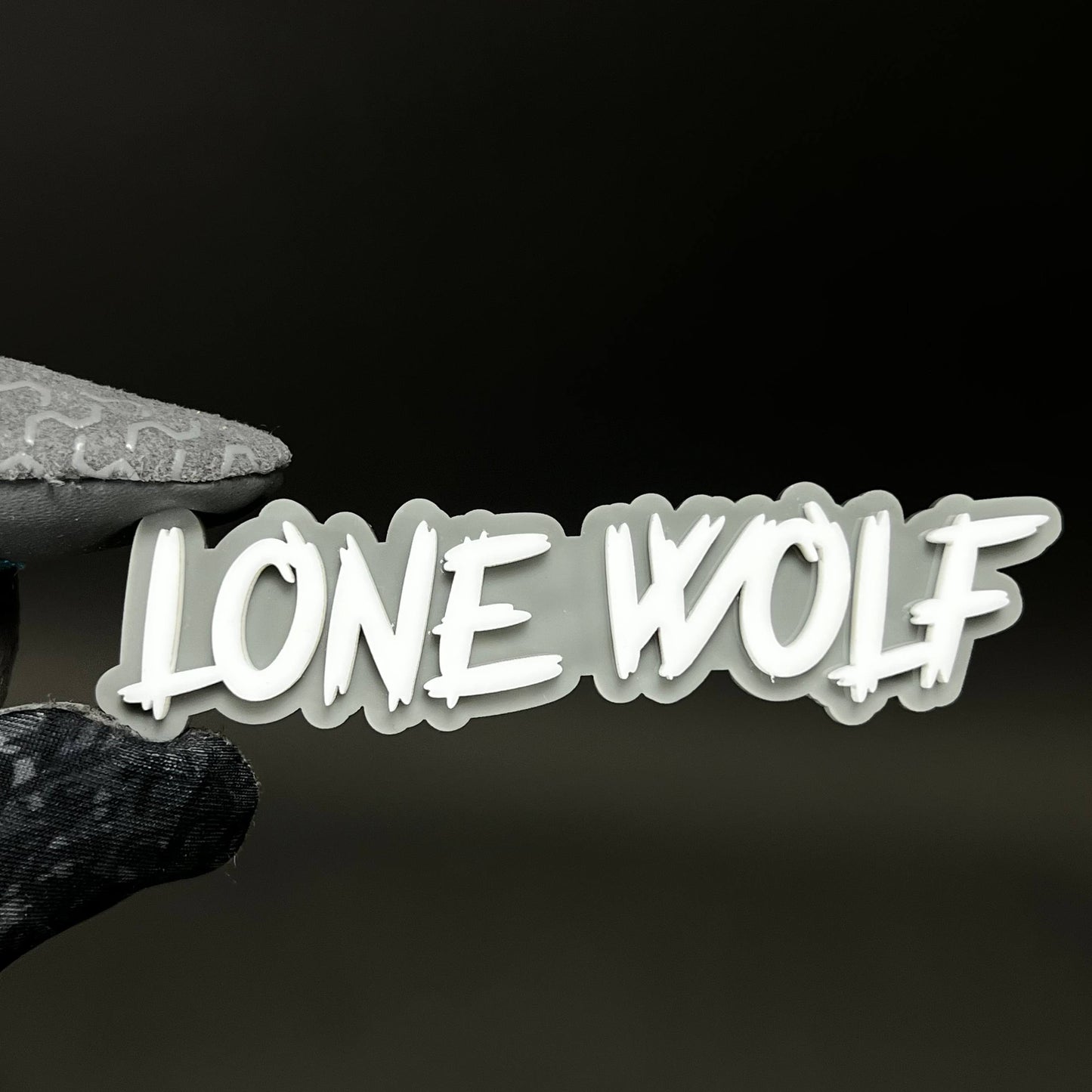 1PC LONE WOLF 3D Acrylic Badge - Car Truck Emblem Fender Tailgate Trunk Sticker