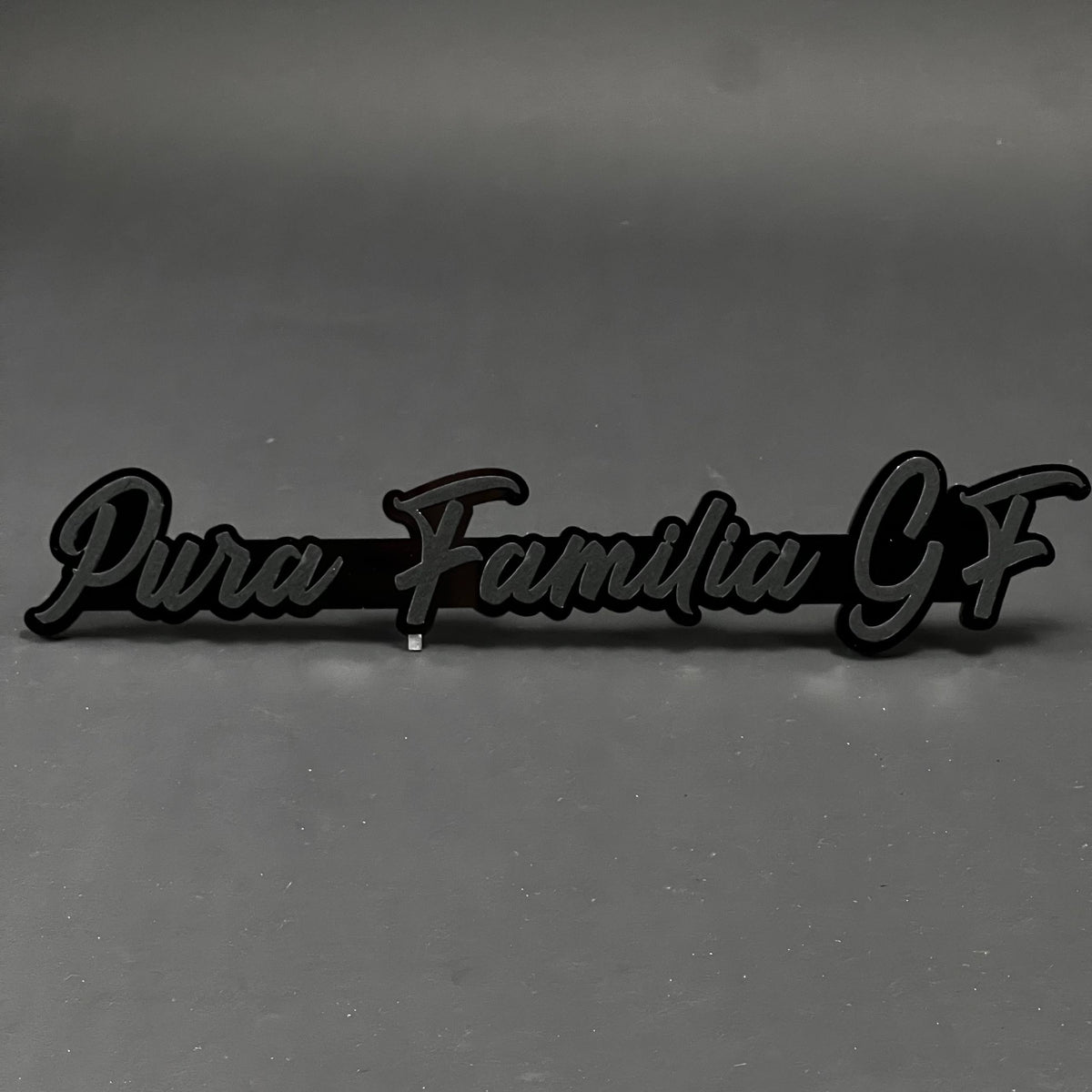 1PC Pura Familia GF 3D Acrylic Badge - Car Truck Emblem Fender Sticker