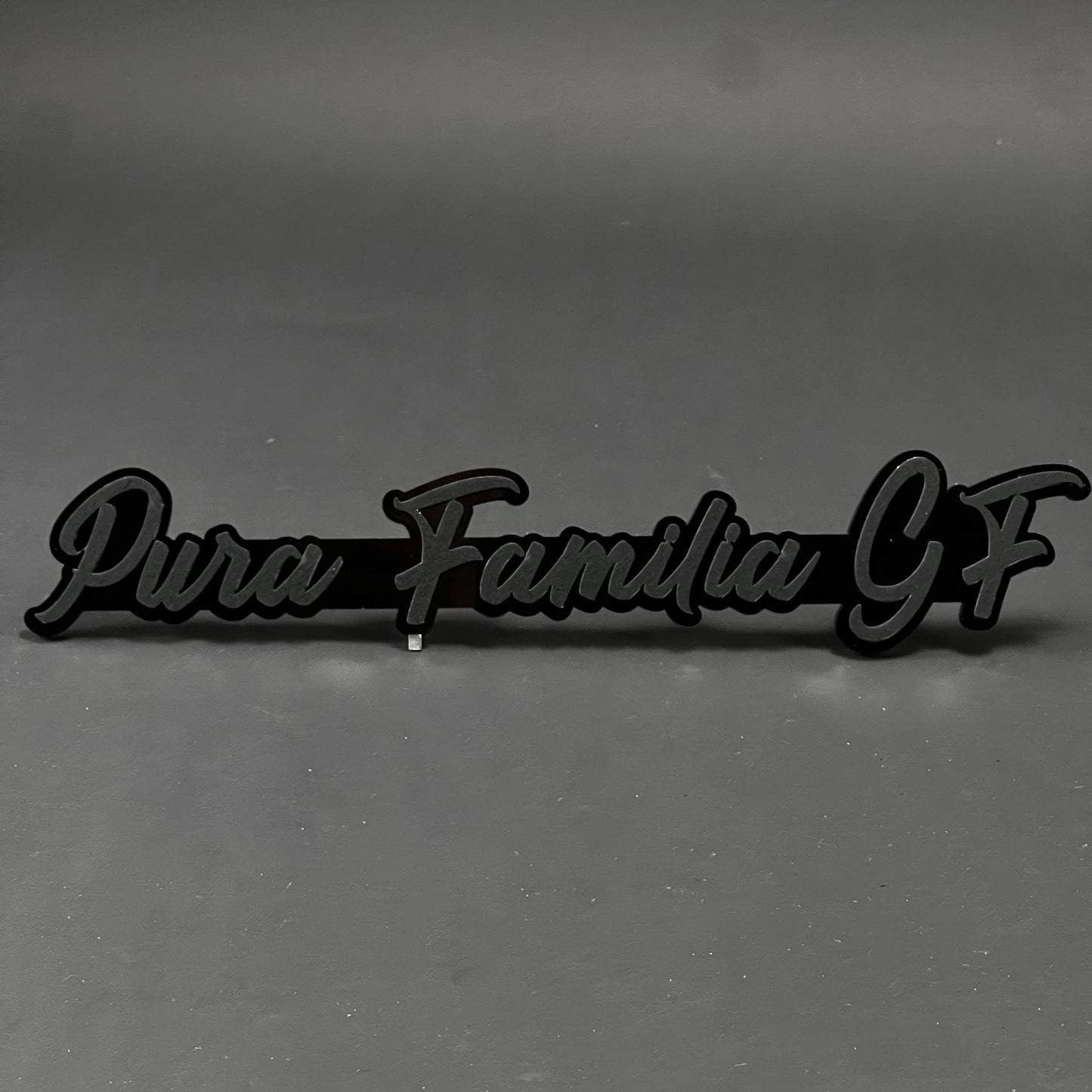 1PC Pura Familia GF 3D Acrylic Badge - Car Truck Emblem Fender Sticker