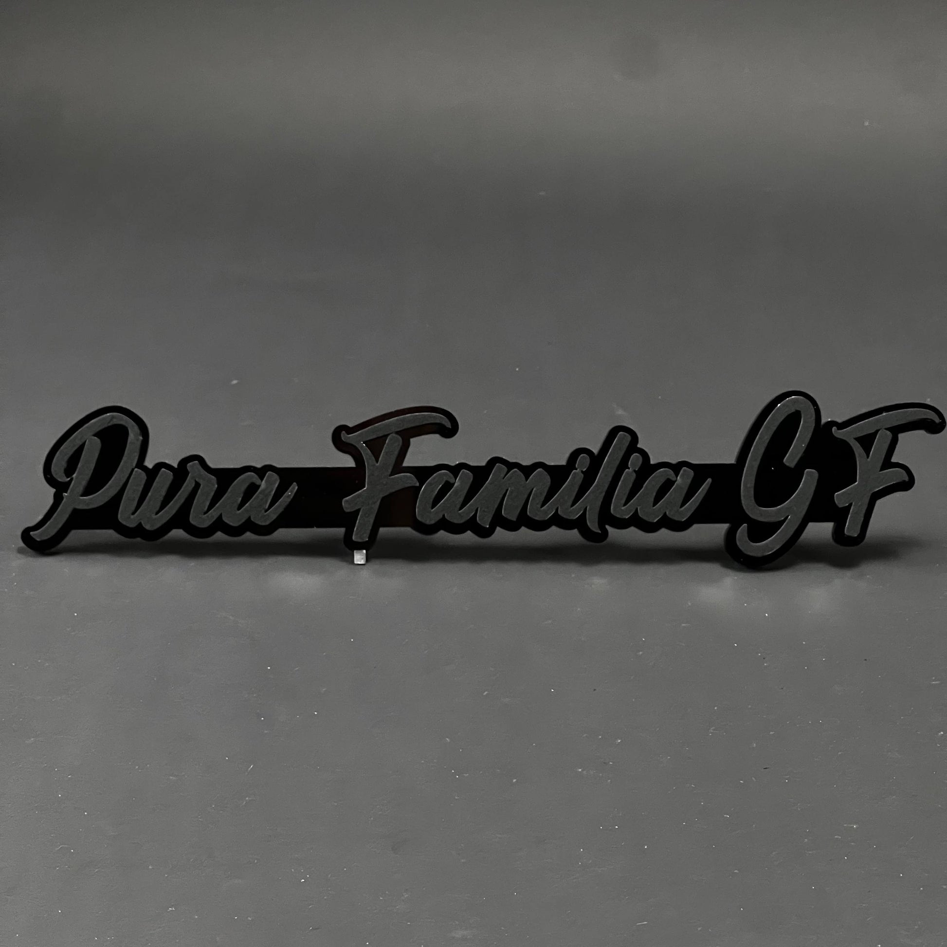 1PC Pura Familia GF 3D Acrylic Badge - Car Truck Emblem Fender Sticker
