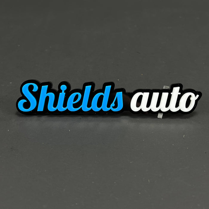 1PC Shields auto 3D Acrylic Badge - Car Truck Emblem Fender Sticker