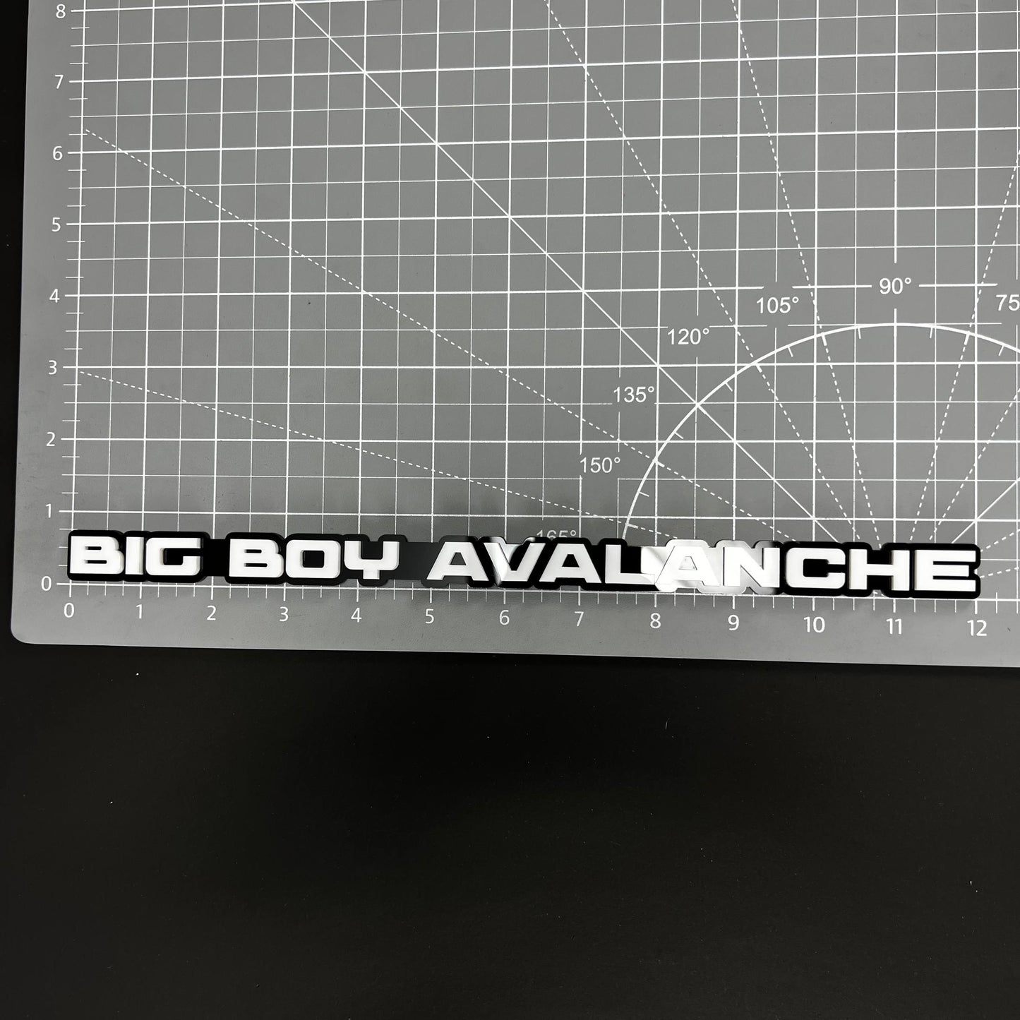 1PC BIG BOY AVALANCHE 3D Acrylic Badge - Car Truck Emblem Fender Sticker